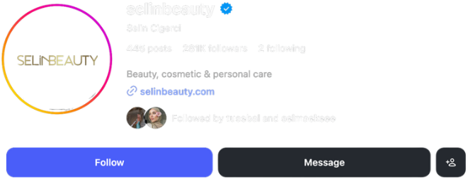 Selin Beauty Instagram Profili
